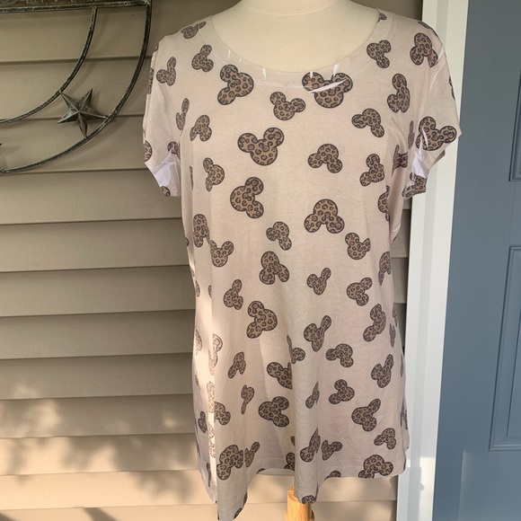 Disney Tops - Mickey Mouse Leopard T-Shirt